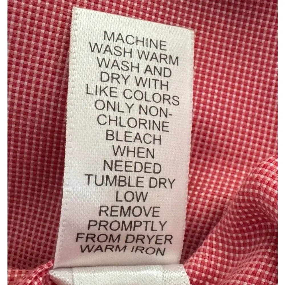 Banana Republic Medium Non-Iron Tailored Slim Fit Pink Button Front Mens Shirt